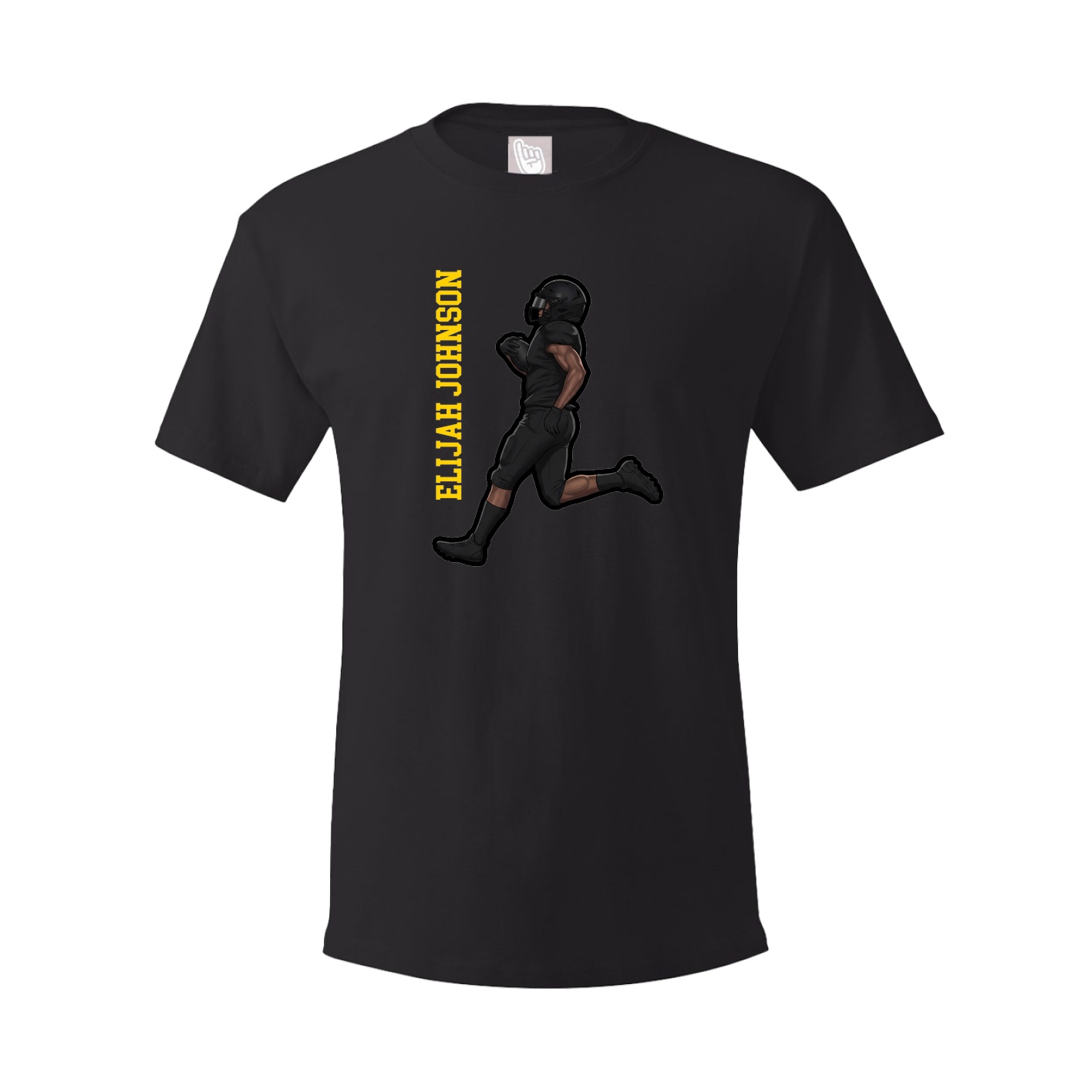 Tee — Name Vertical in Black