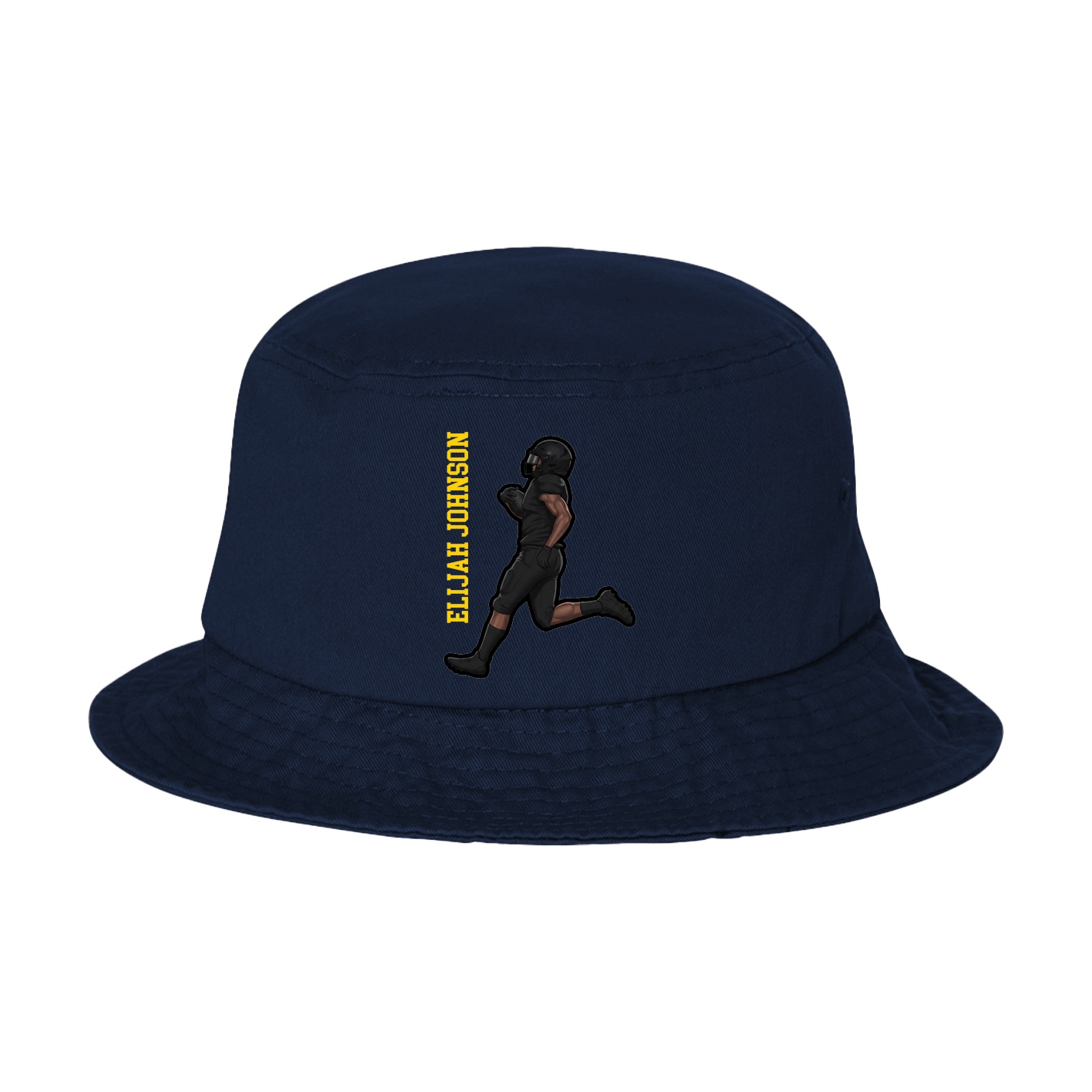 Bucket Cap — Name Vertical in Navy