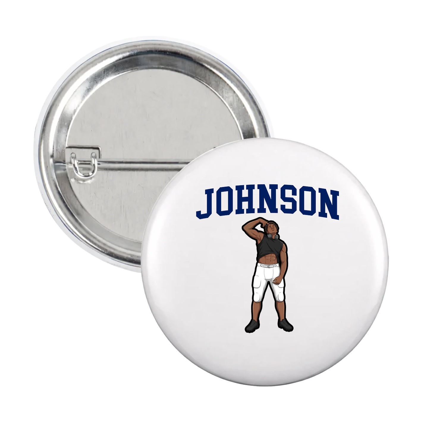 Game Day Button — Shirsey in White