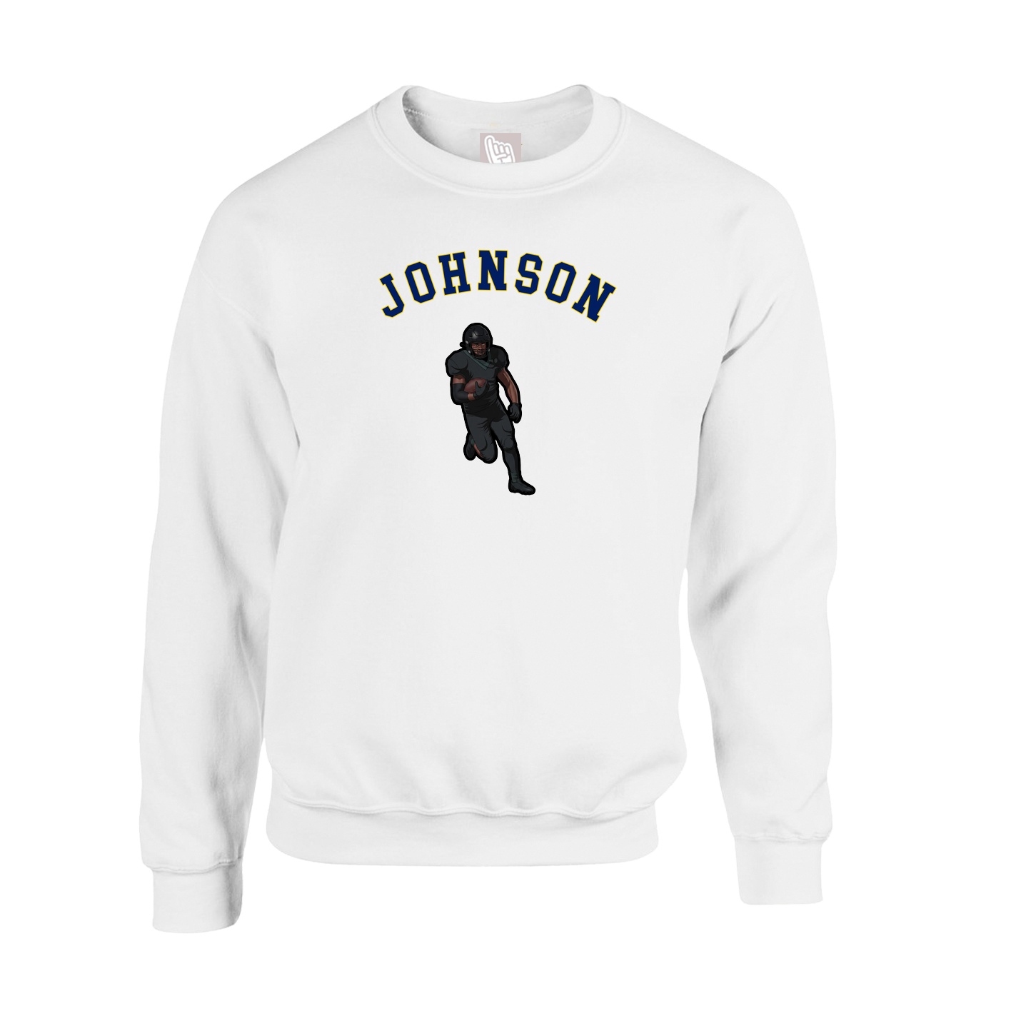 Fleece Crew — Shirsey Arch in White