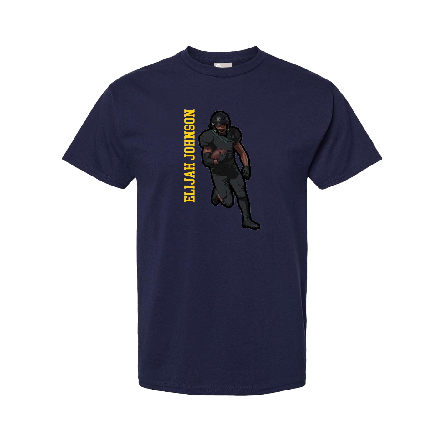 Tee — Name Vertical in Navy