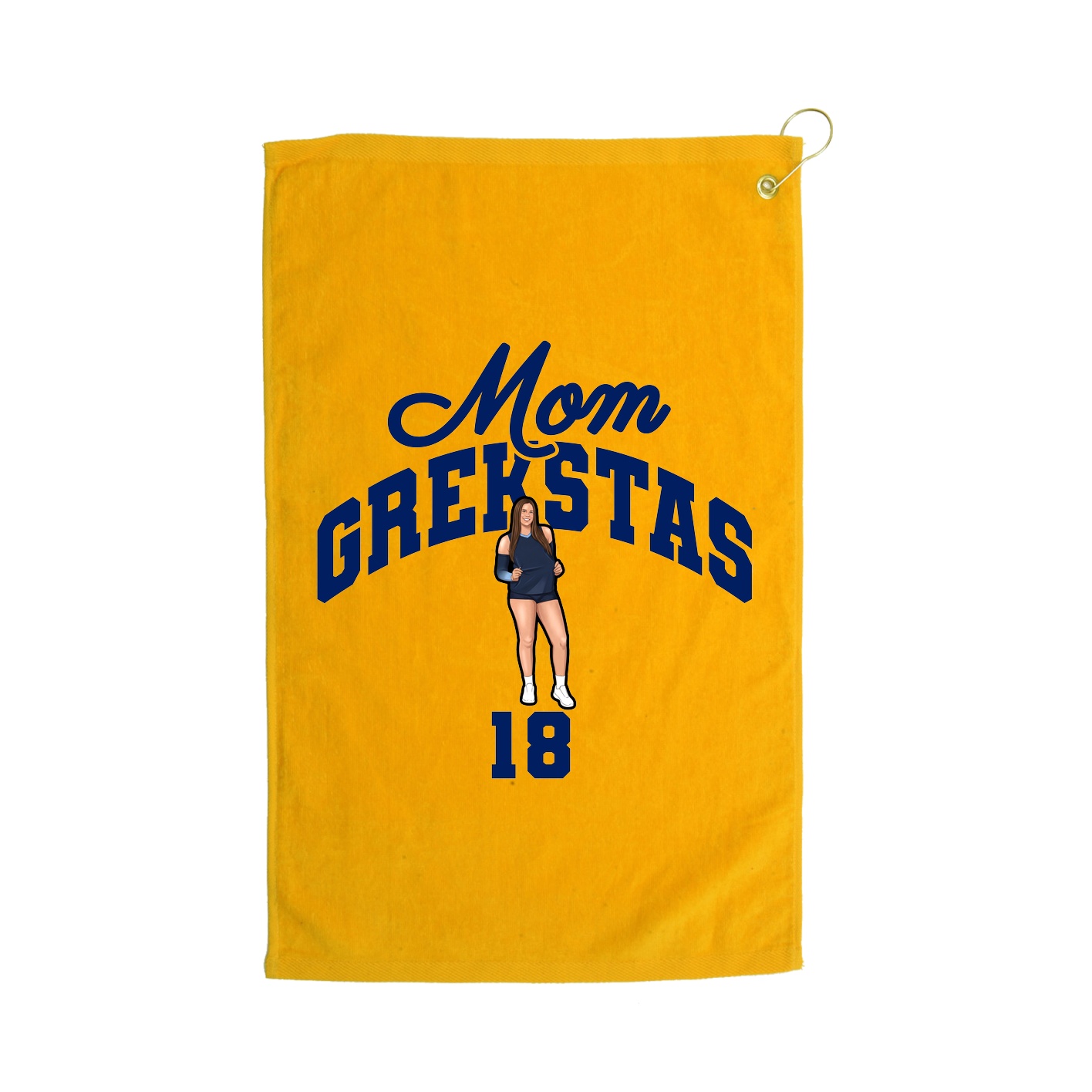 Golf Towel — Mothers Day Arch in Gold