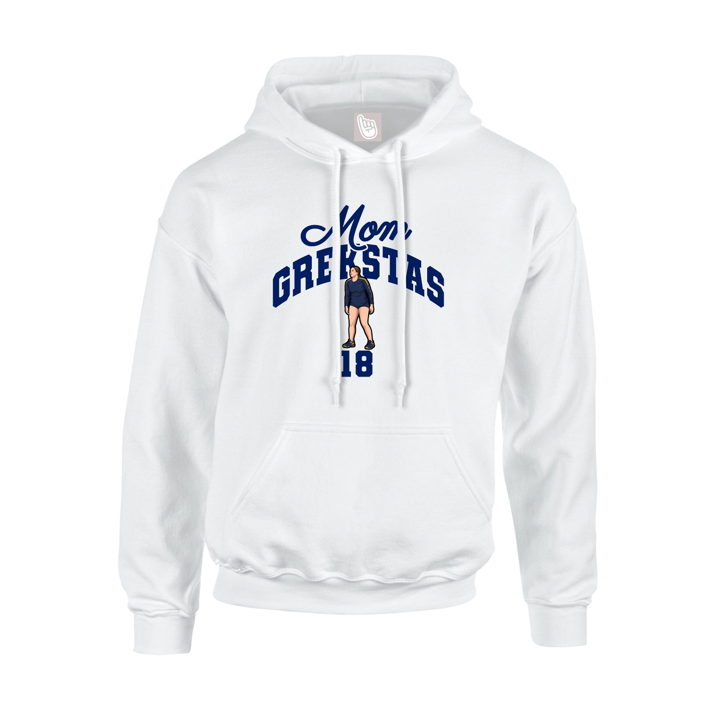 Youth Hoodie — Mothers Day Arch in White