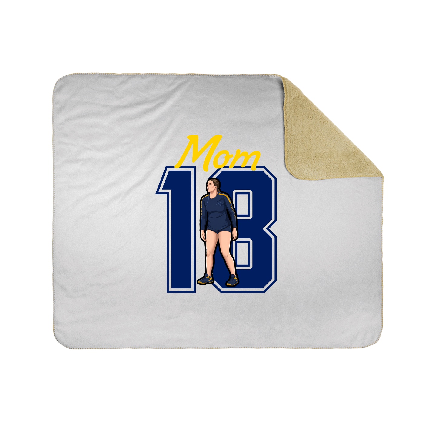 Throw Blanket — Mothers Day Shirsey in White