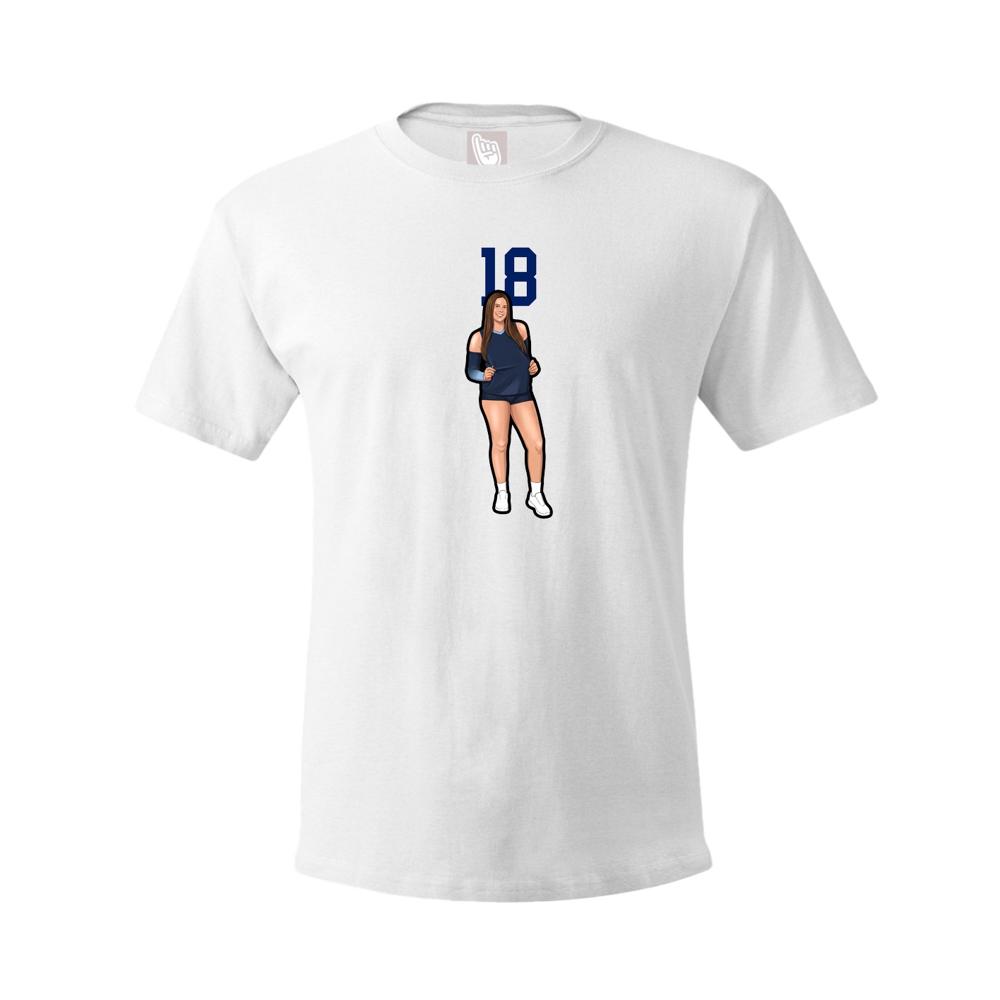 Tee — Number Top in White