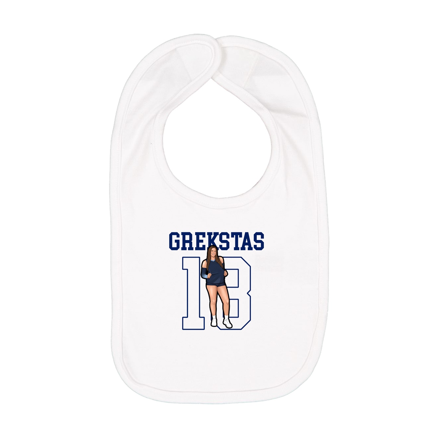 Infant Bib — Shirsey in White