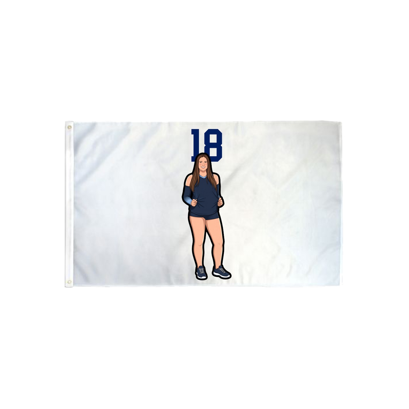 3x5 Flag — Number Top in Classic
