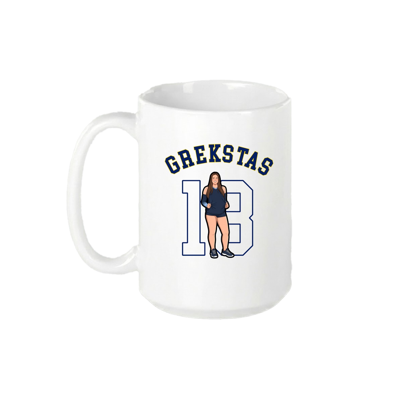 15oz Coffee Mug — Shirsey Arch in White