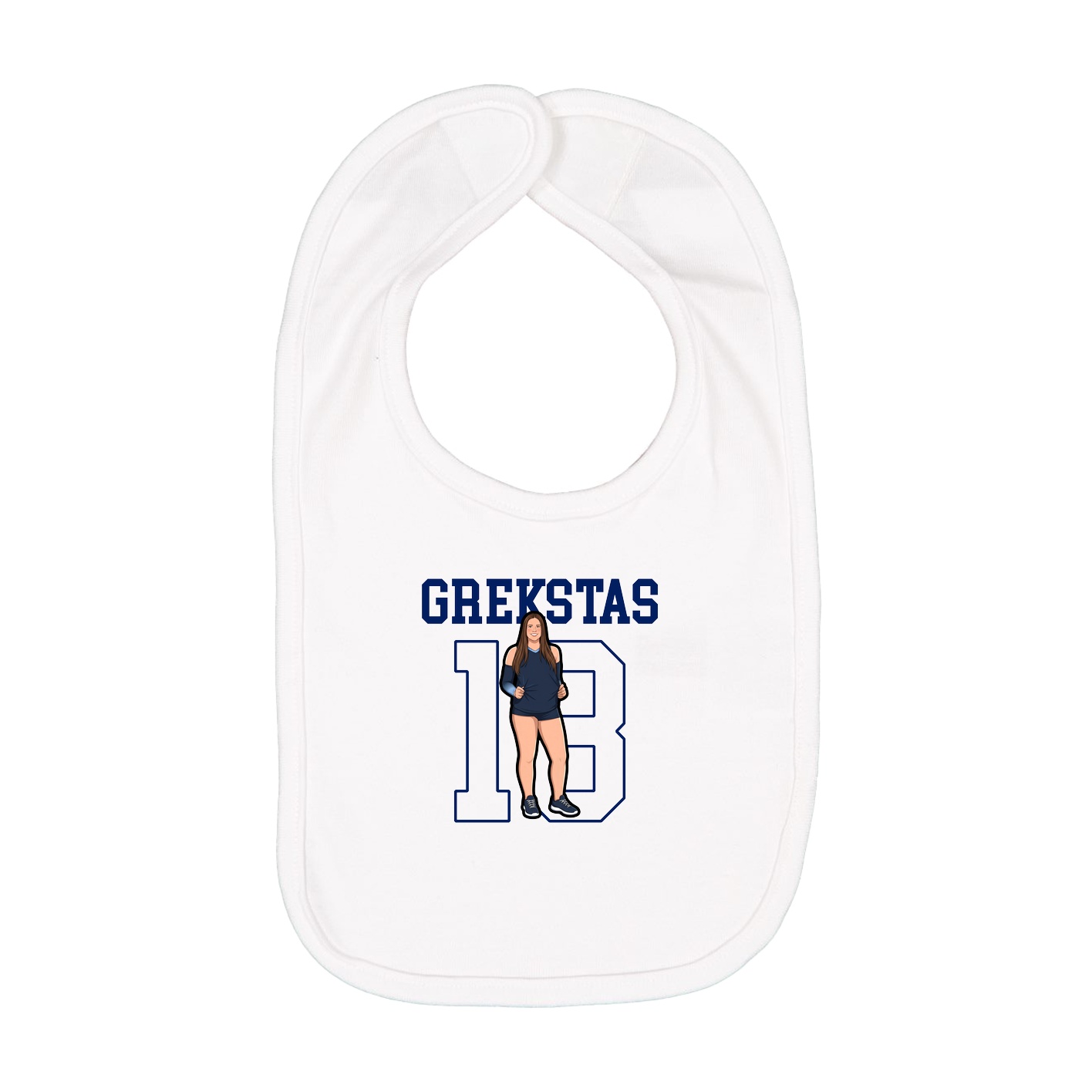 Infant Bib — Shirsey in White