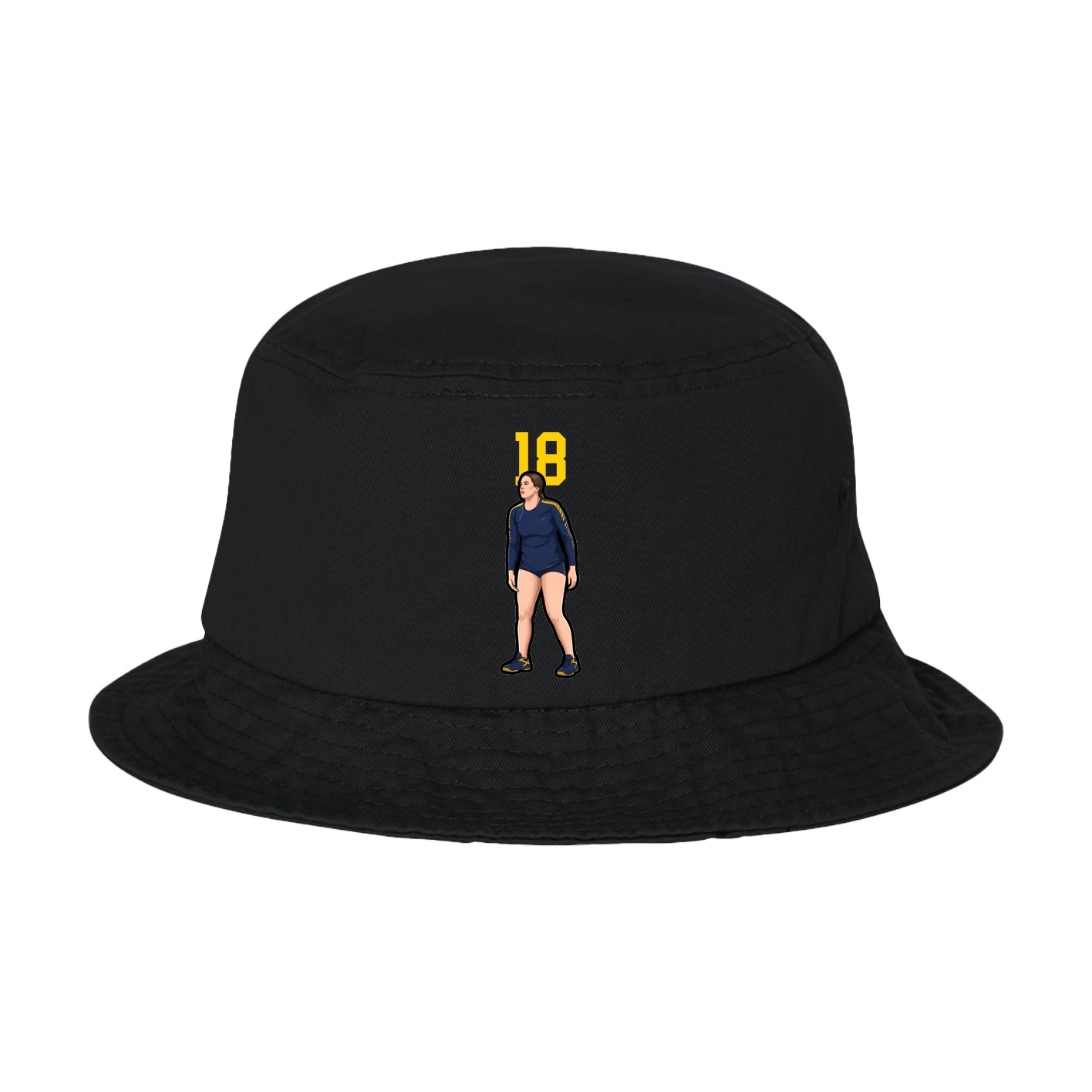 Bucket Cap — Number Top in Black