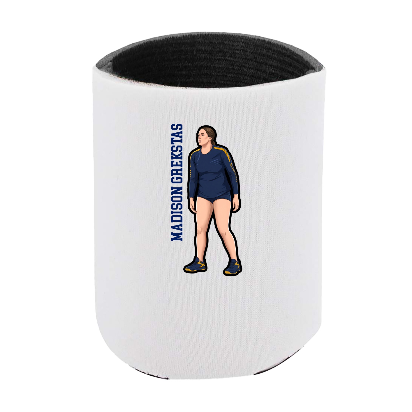 Can Holder — Name Vertical in White