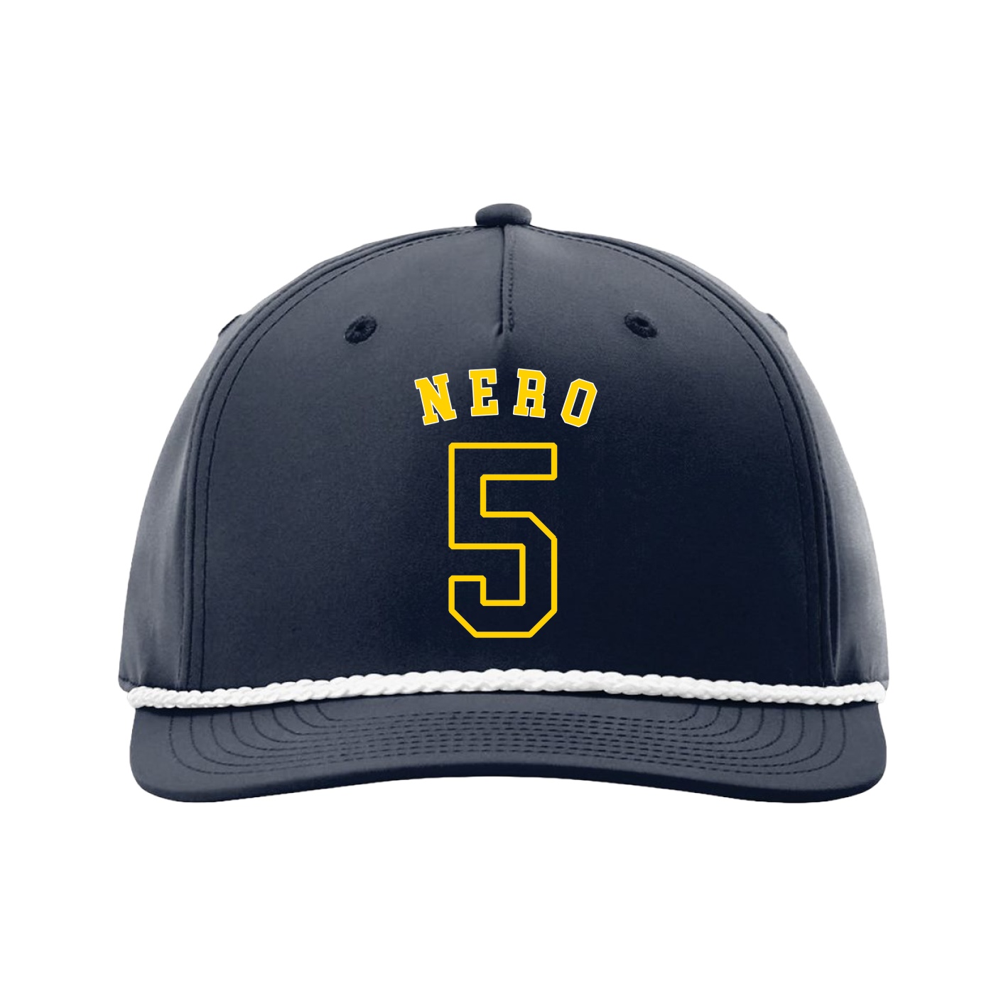 Five-Panel Classic Rope Cap — Shirsey Arch in Navy