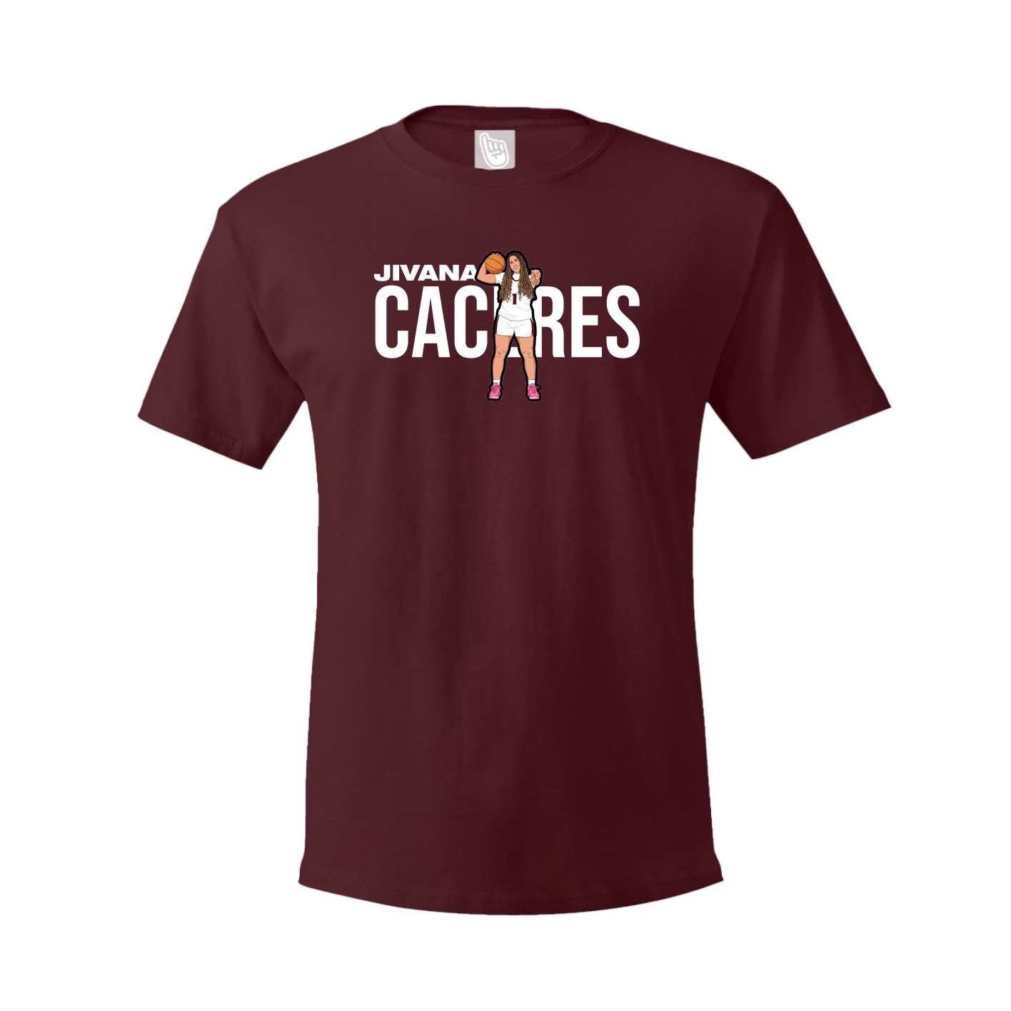 Youth Tee — Player Name in Maroon