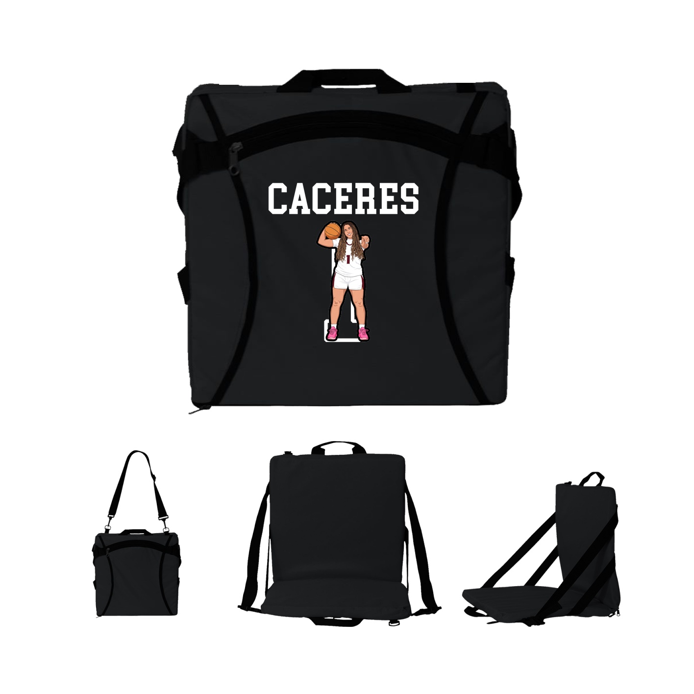 Folding Stadium Seat — Shirsey in Black