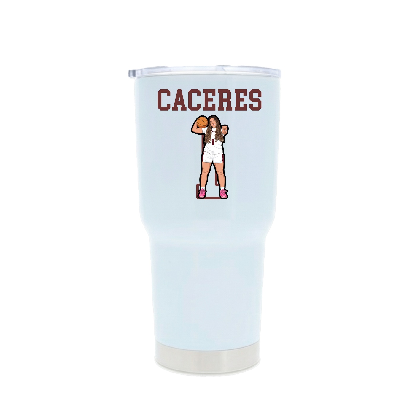 30oz Stainless Steel Tumbler — Shirsey in White