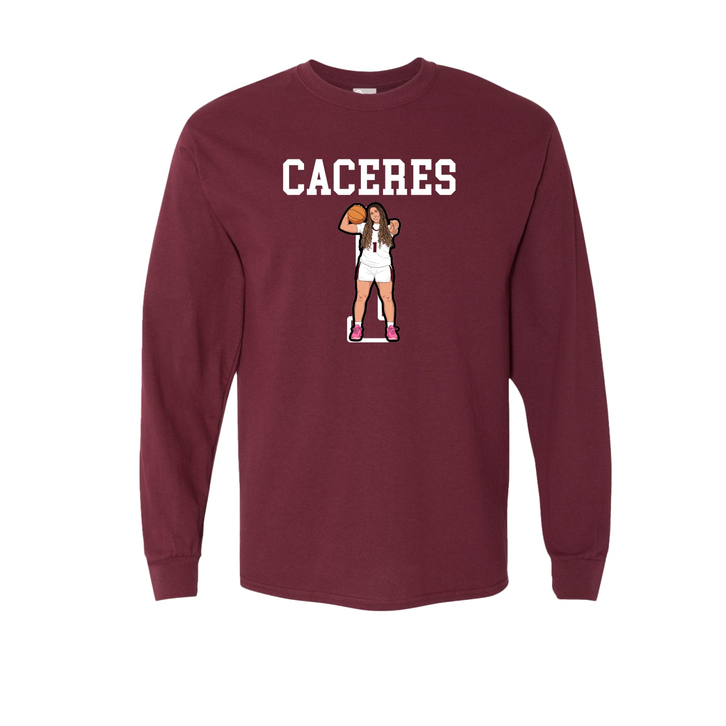 Long Sleeve Tee — Shirsey in Maroon