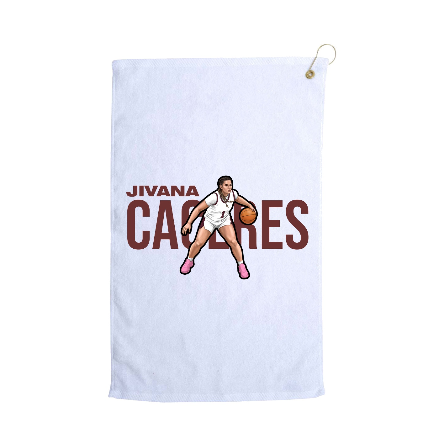 Golf Towel — Player Name in White