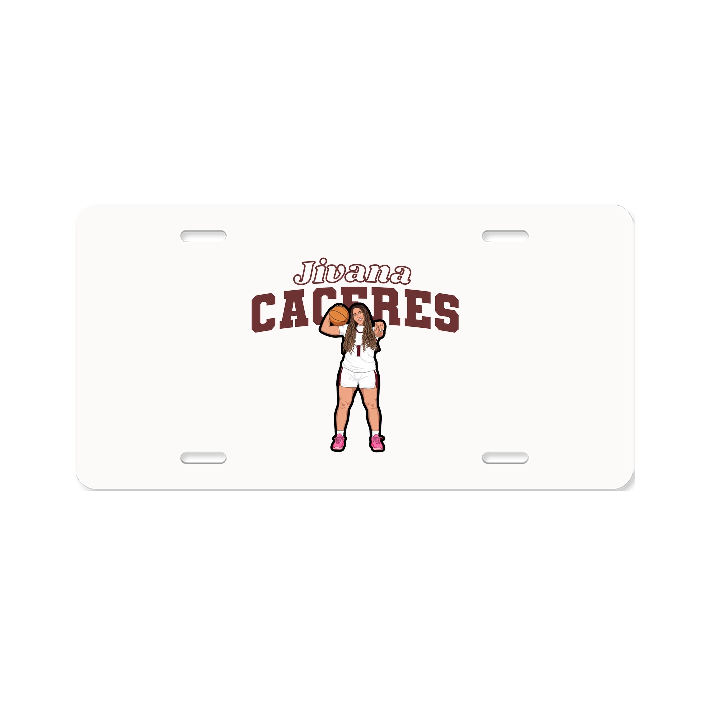 License Plate — Name Arch in Classic