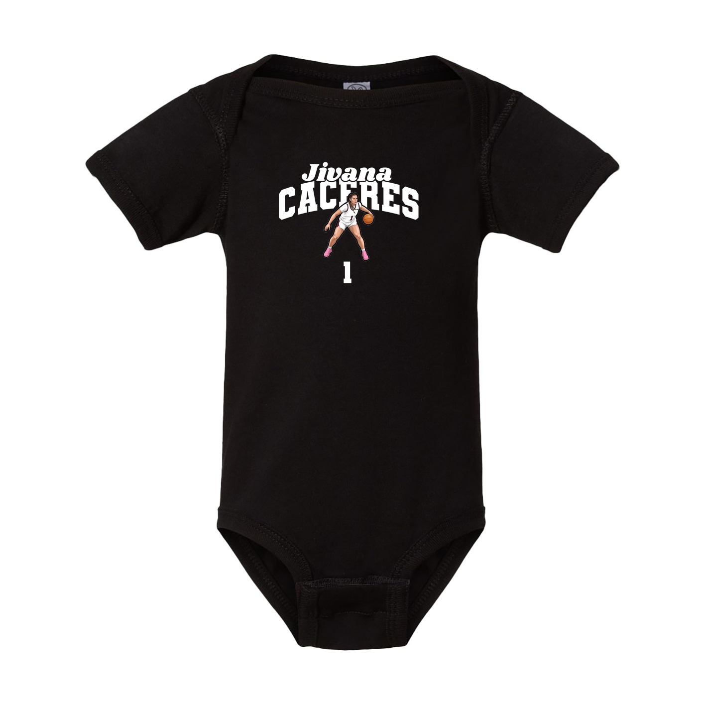 Baby Onesie — Signature Arch in Black