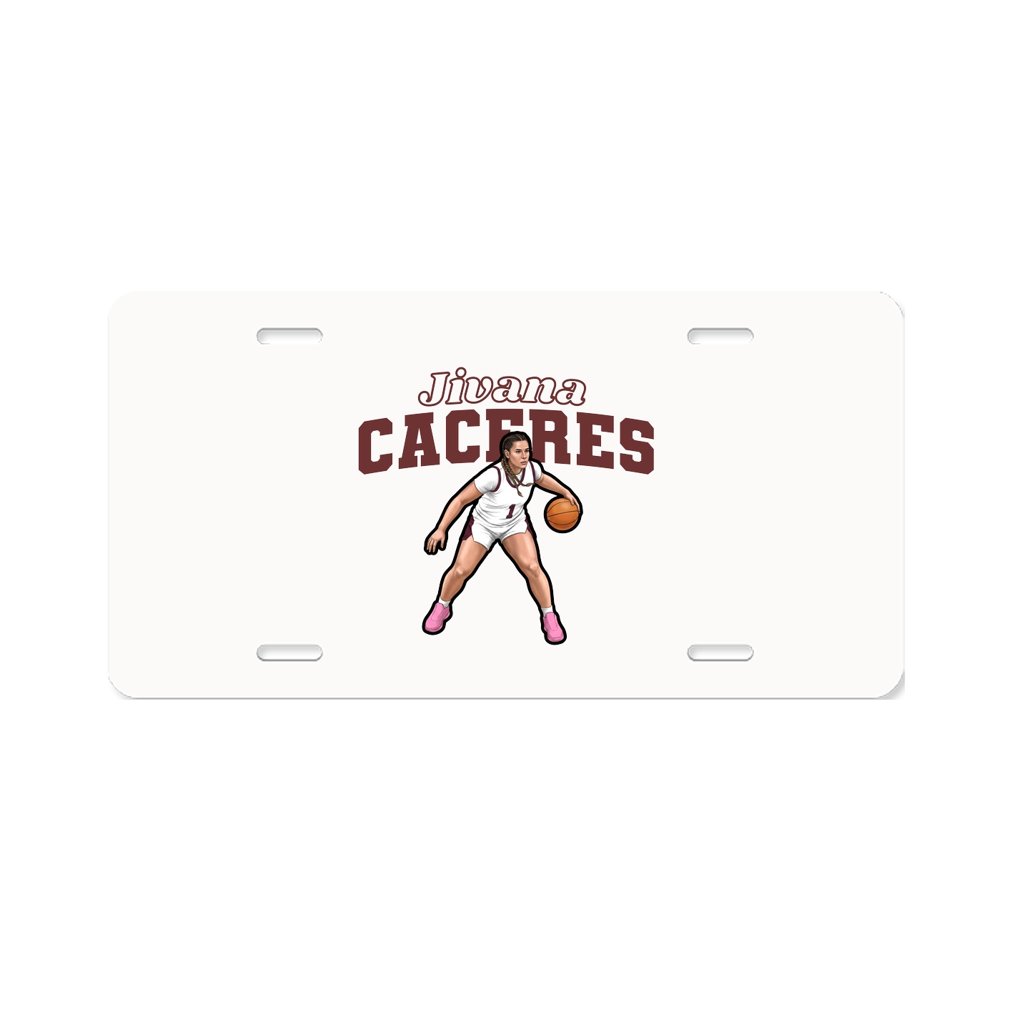 License Plate — Name Arch in Classic
