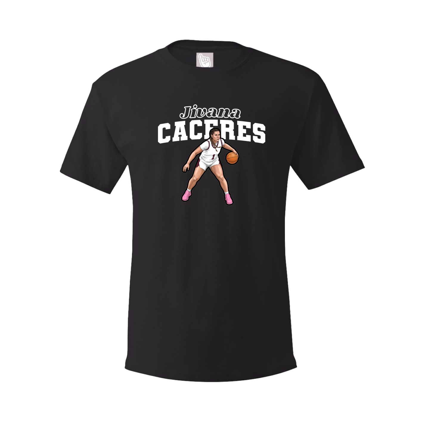 Youth Tee — Name Arch in Black