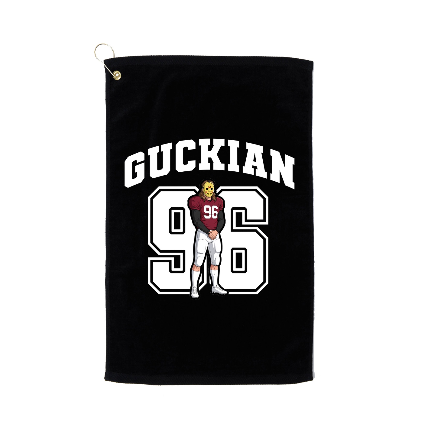 Golf Towel — Number in Black