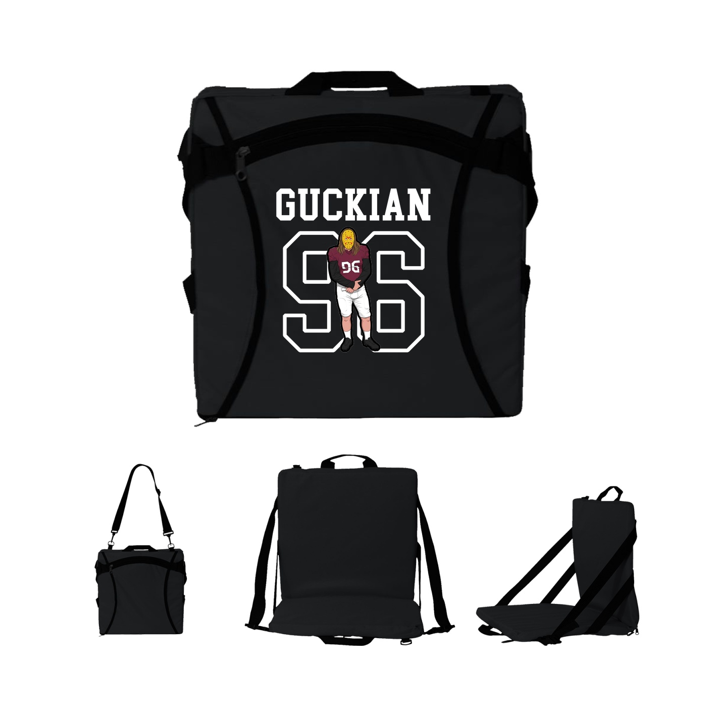 Folding Stadium Seat — Shirsey in Black