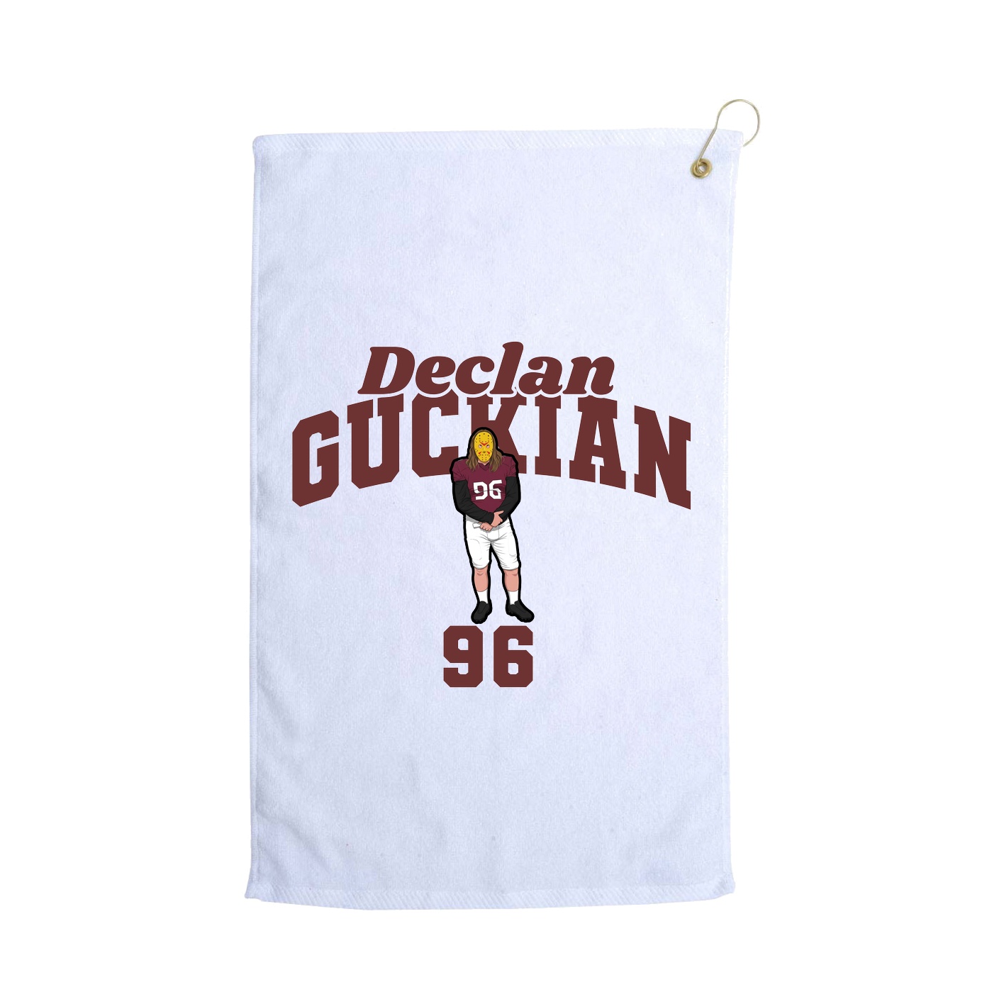 Golf Towel — Signature Arch in White