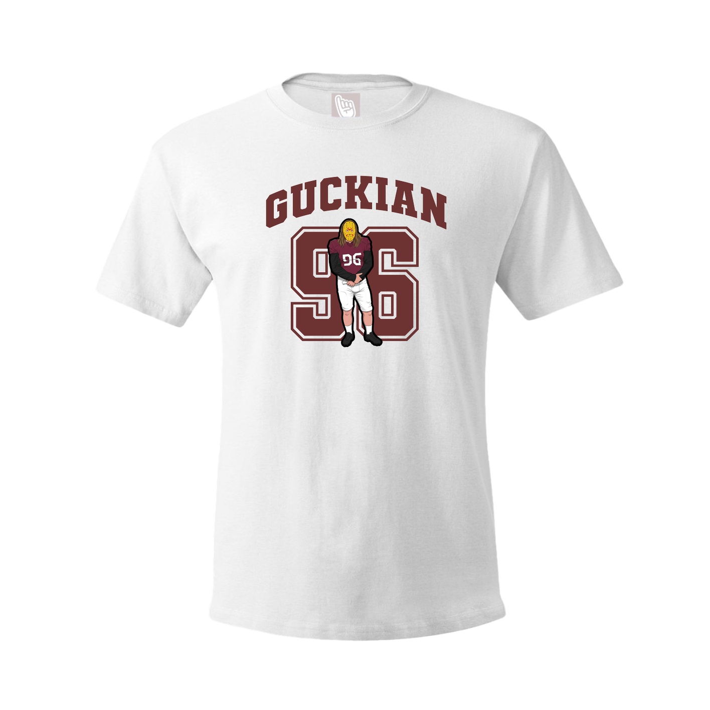 Youth Tee — Number in White
