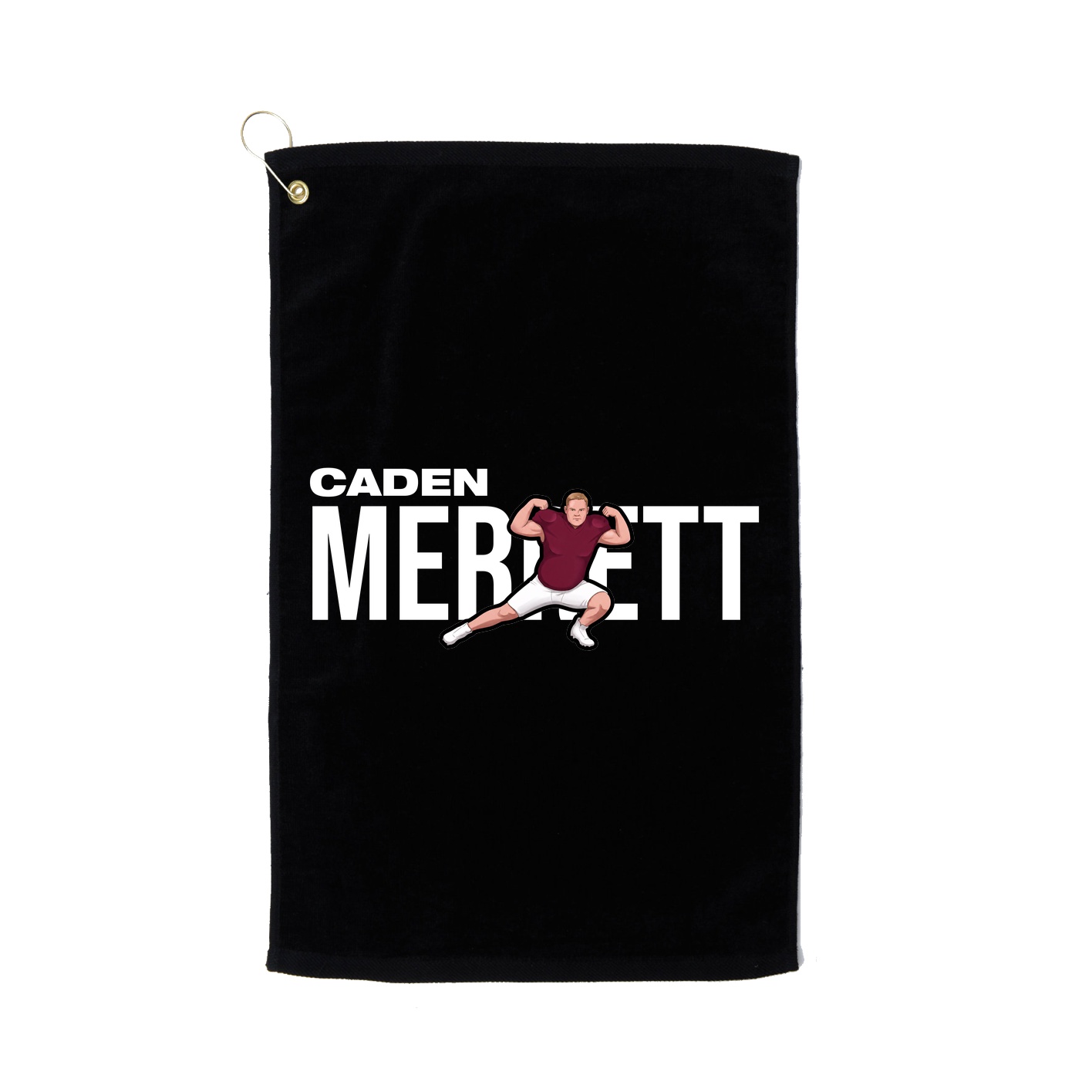 Golf Towel — Player Name in Black