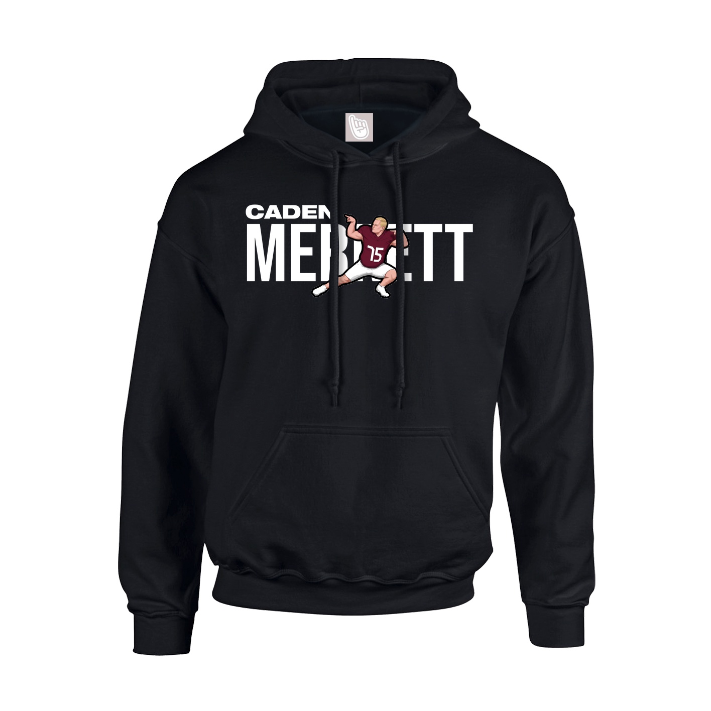 Hoodie — Player Name in Black