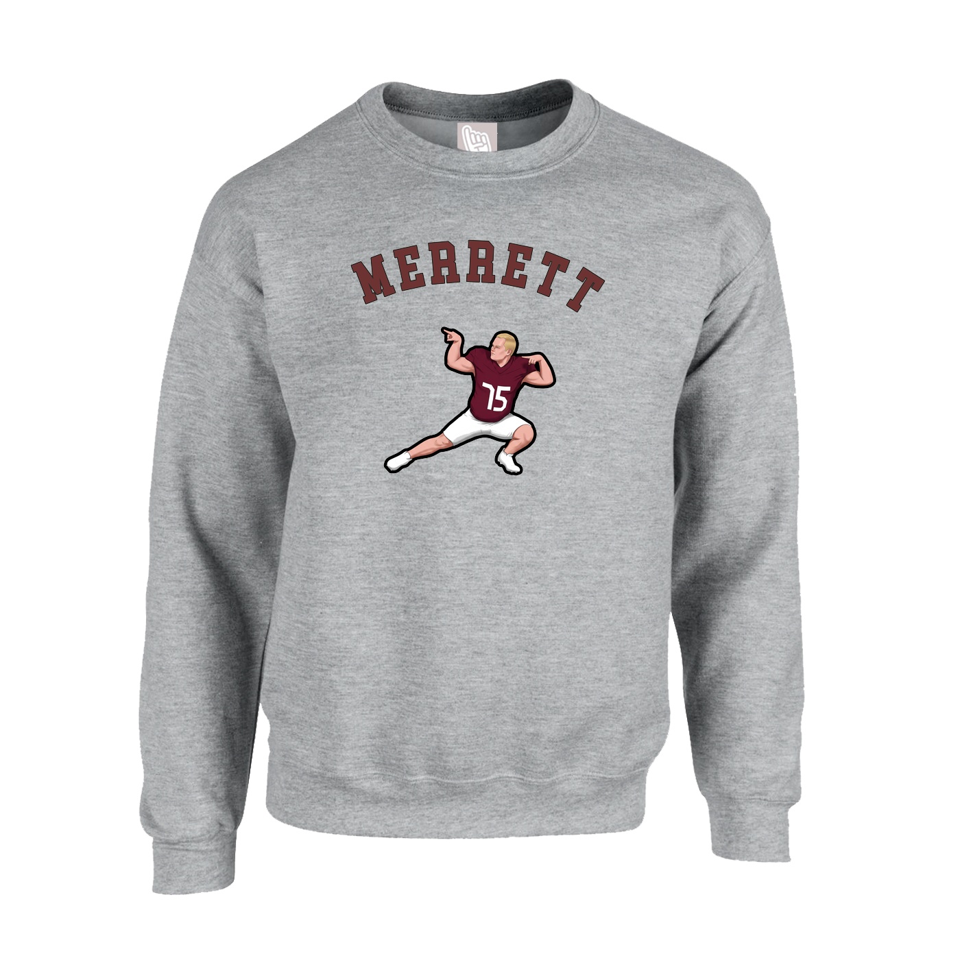 Fleece Crew — Shirsey Arch in Grey