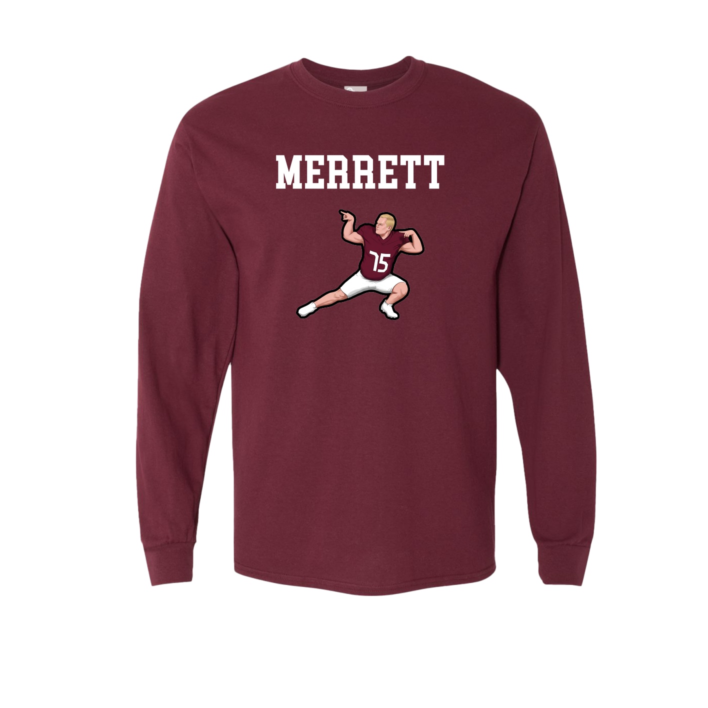 Long Sleeve Tee — Shirsey in Maroon