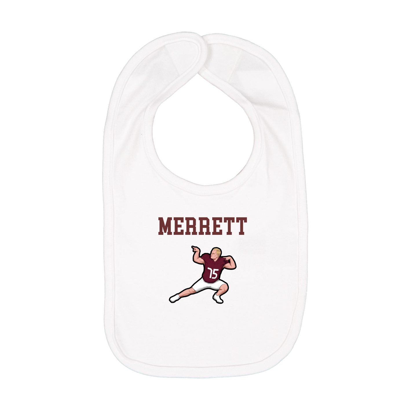 Infant Bib — Shirsey in White