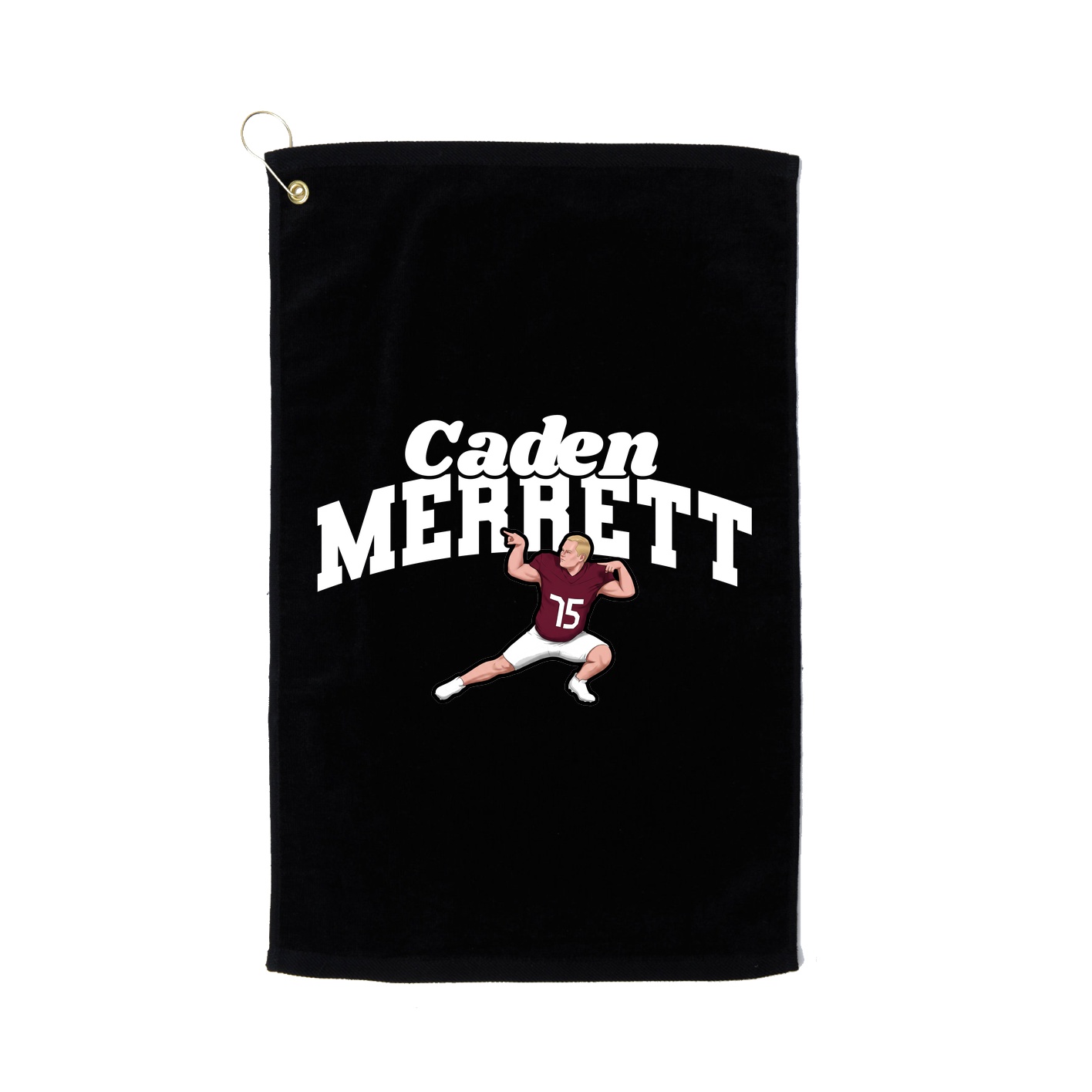 Golf Towel — Signature Arch in Black