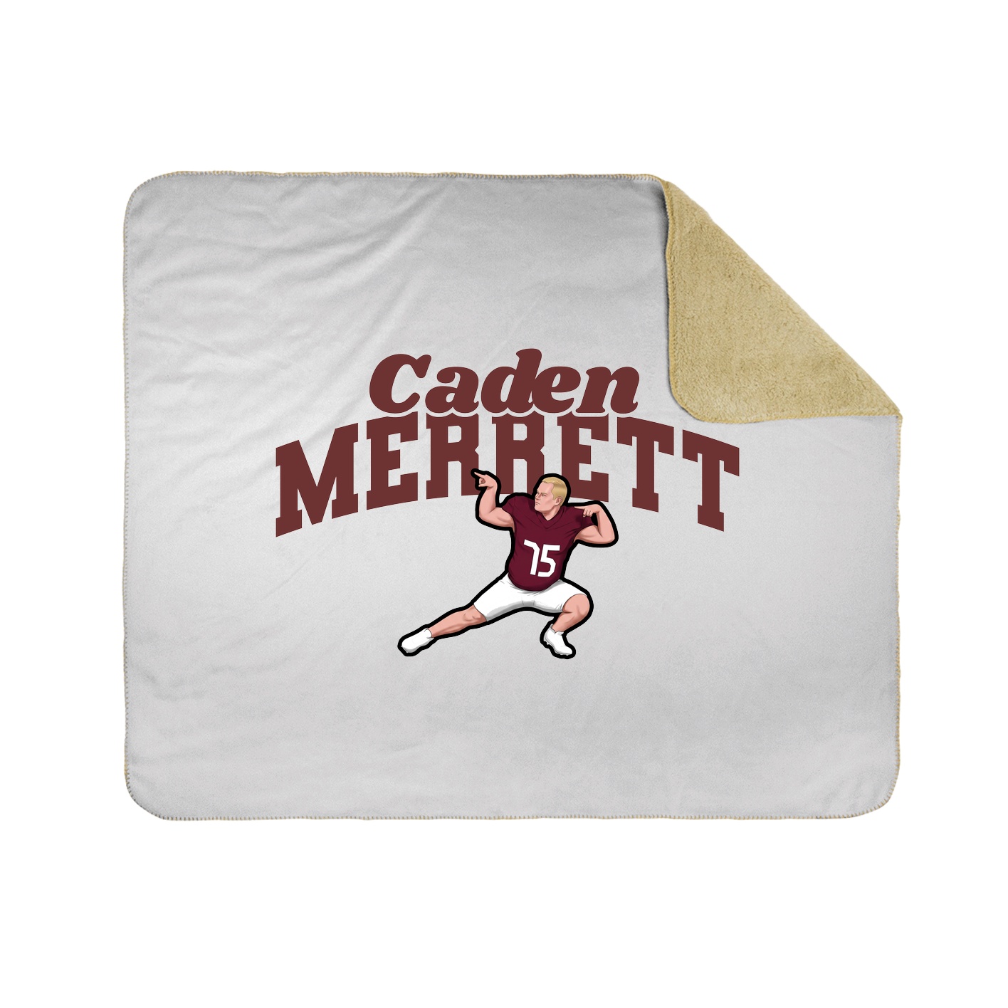Throw Blanket — Signature Arch in White