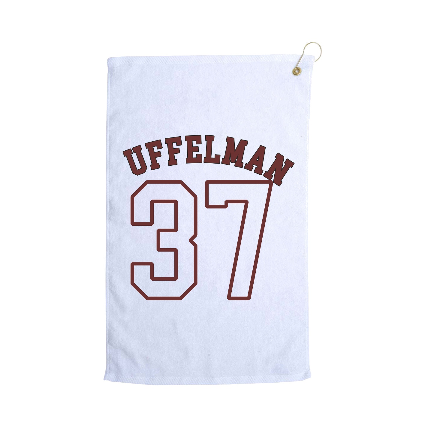 Golf Towel — Shirsey Arch in White