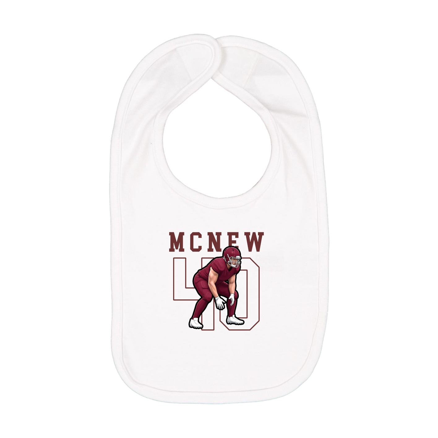 Infant Bib — Shirsey in White
