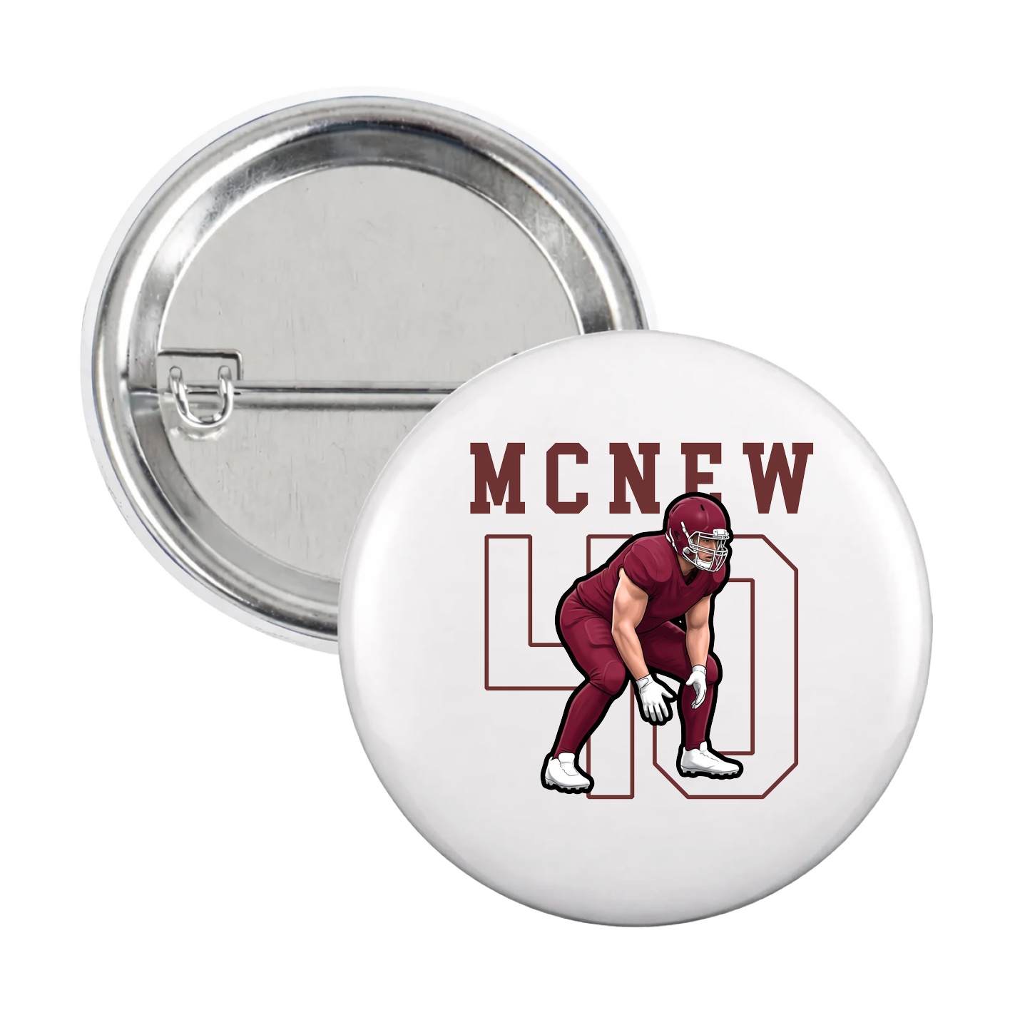 Game Day Button — Shirsey in White