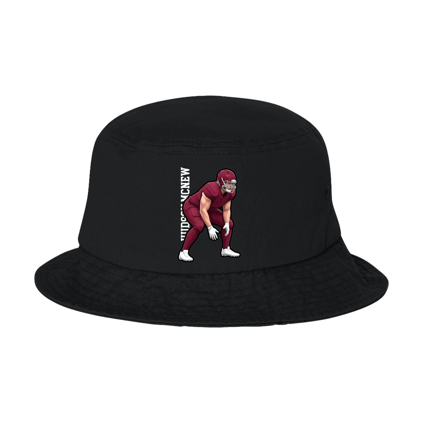 Bucket Cap — Name Vertical in Black