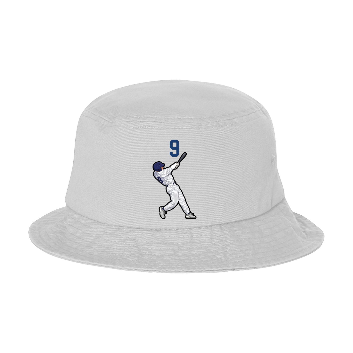 Bucket Cap — Number Top in White