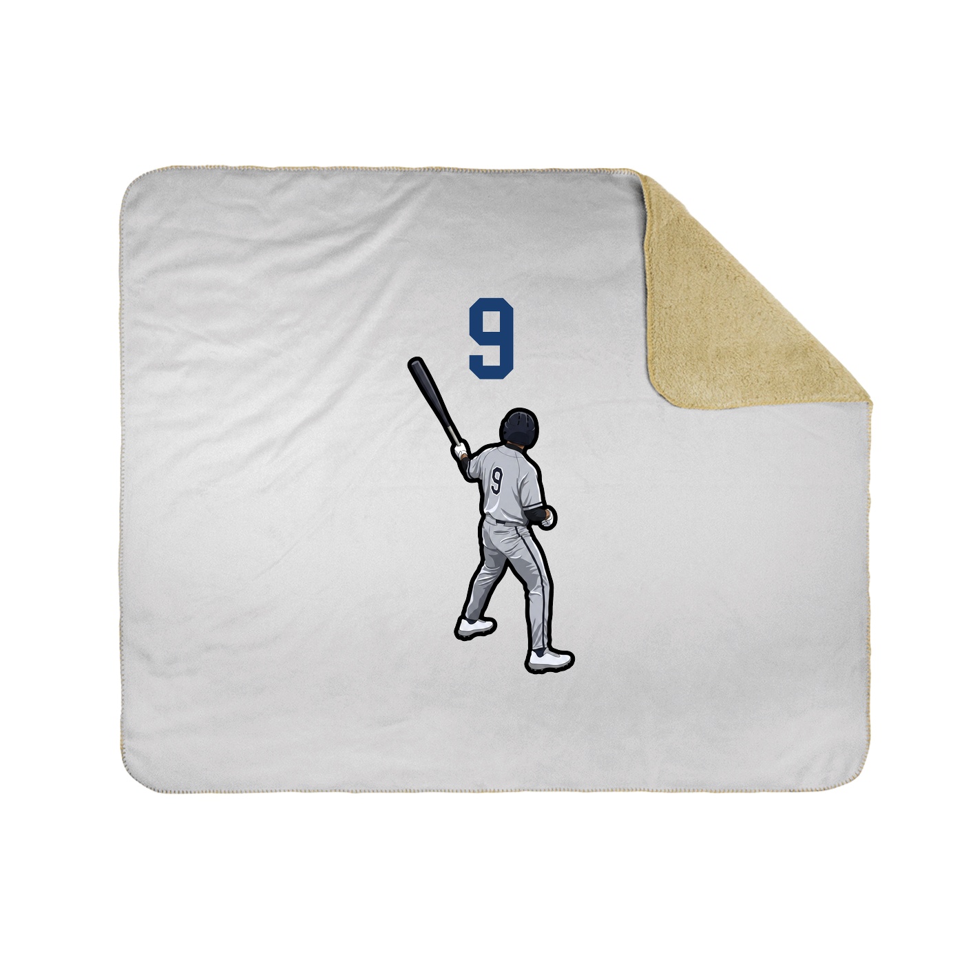 Throw Blanket — Number Top in White