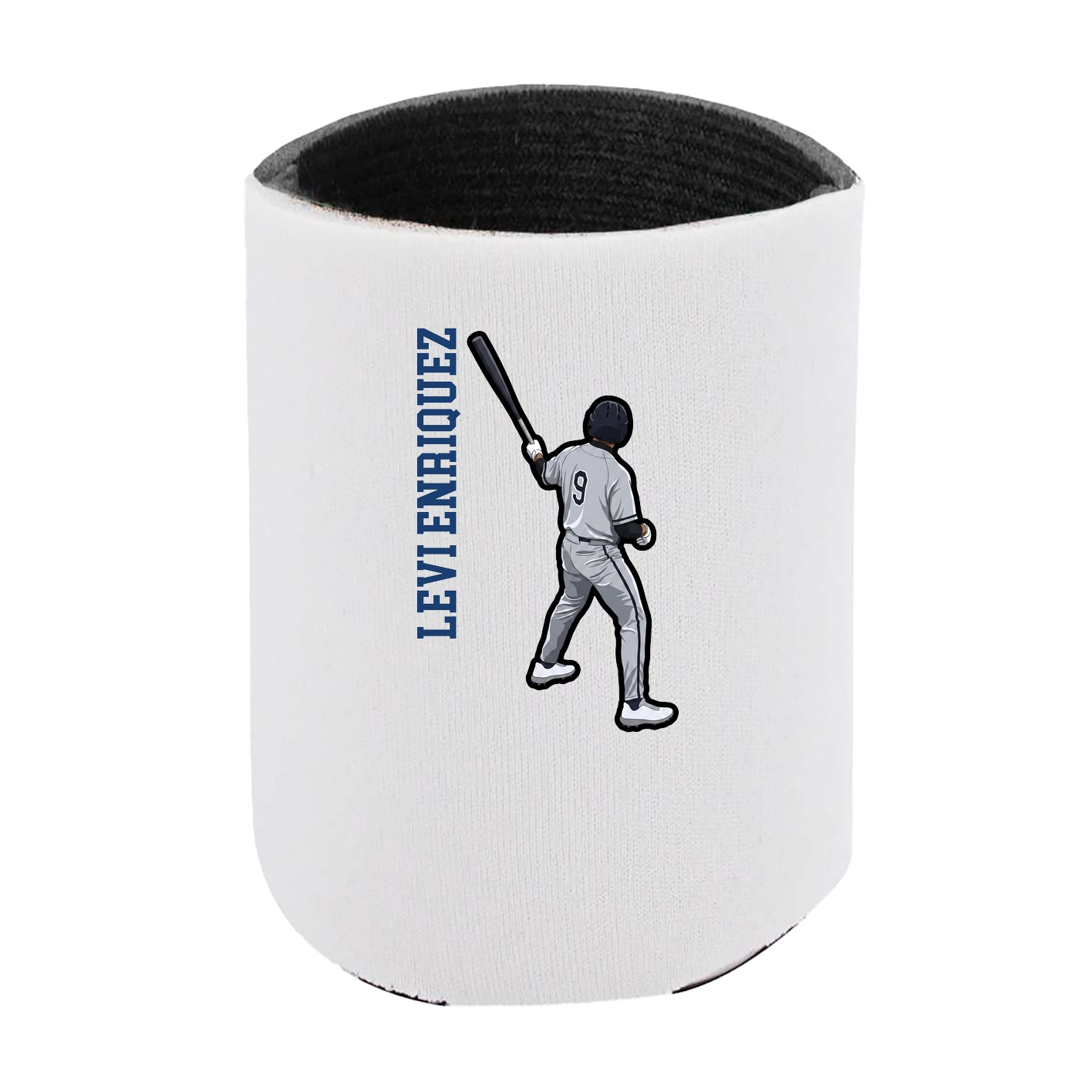 Can Holder — Name Vertical in White