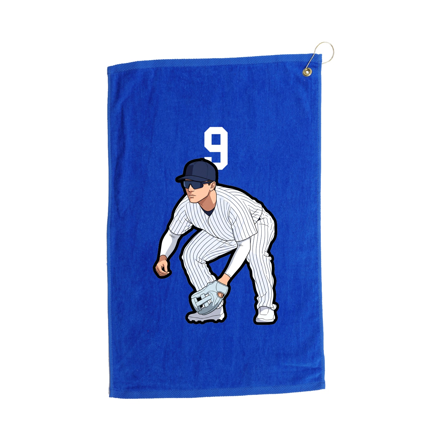 Golf Towel — Number Top in Royal