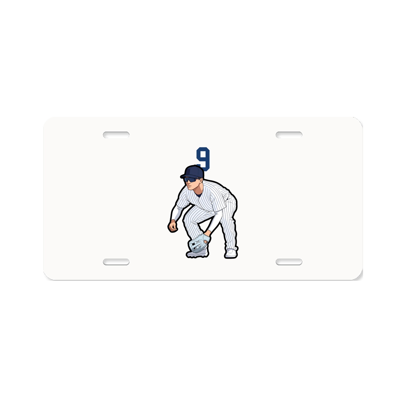 License Plate — Number Top in Classic