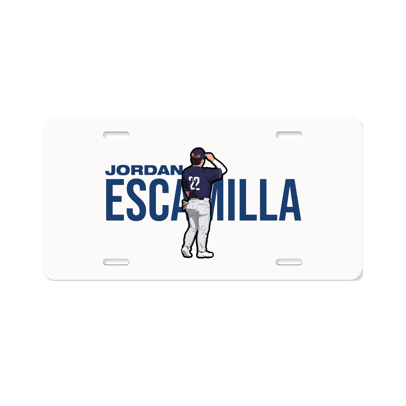 License Plate — Player Name in Classic