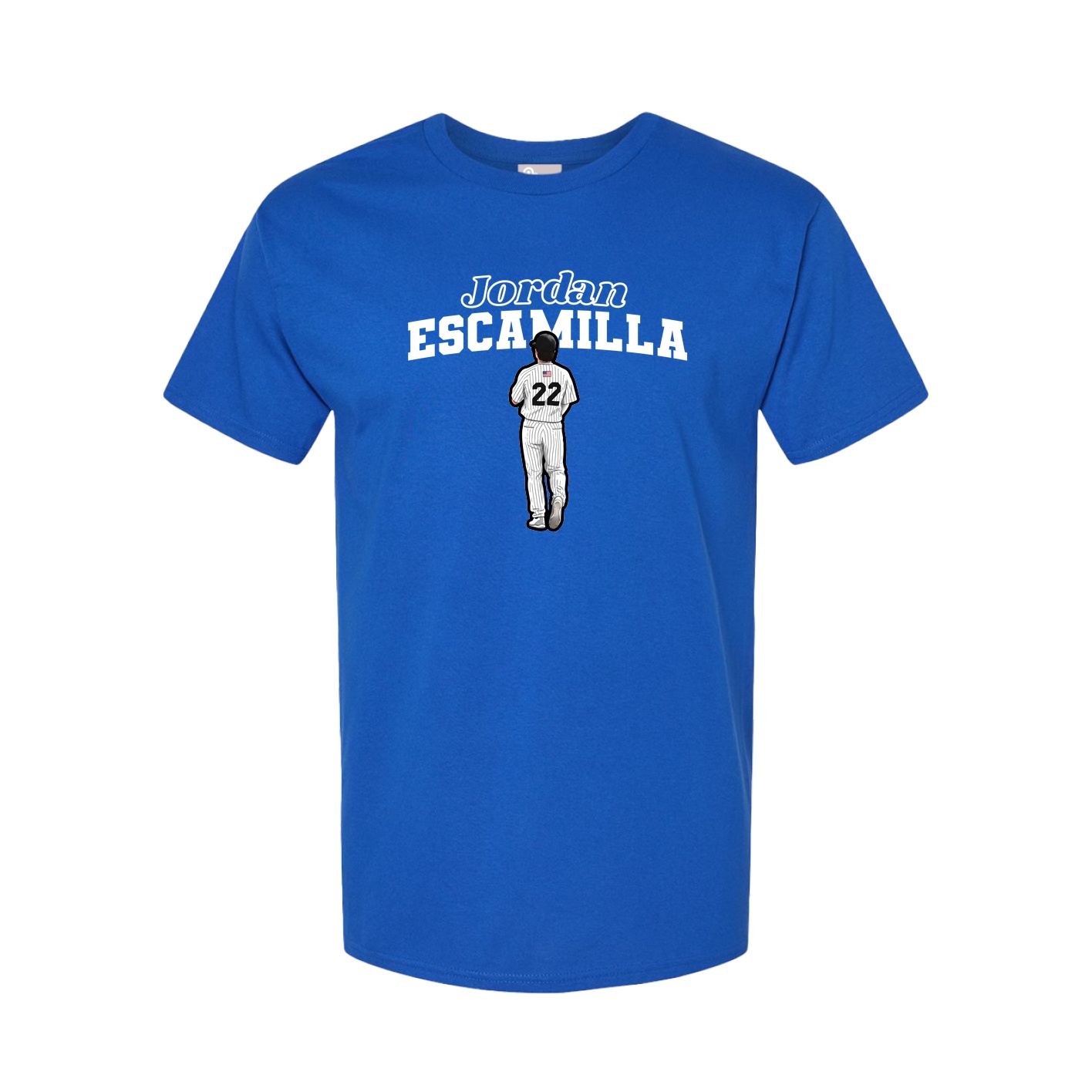Youth Tee — Name Arch in Royal
