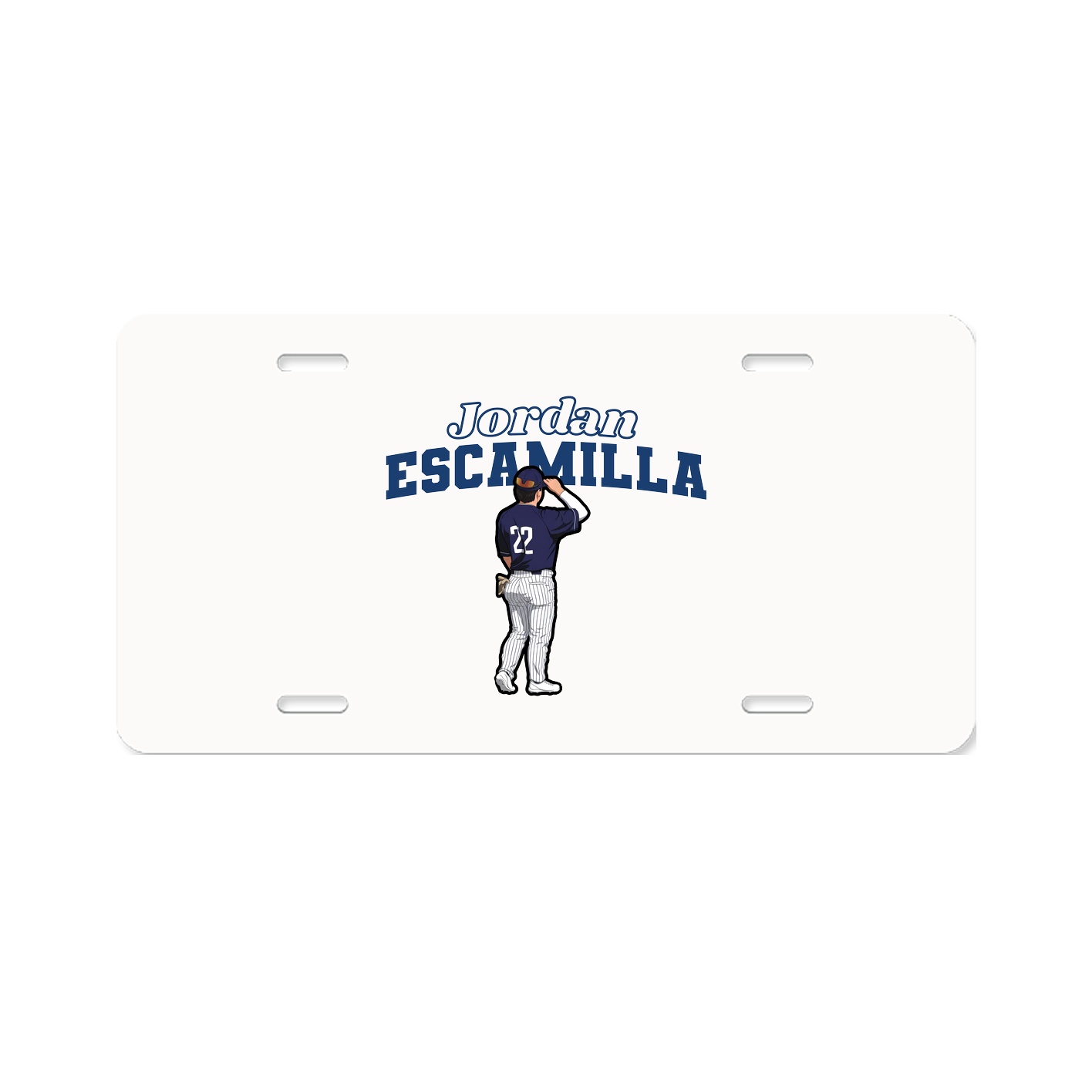 License Plate — Name Arch in Classic