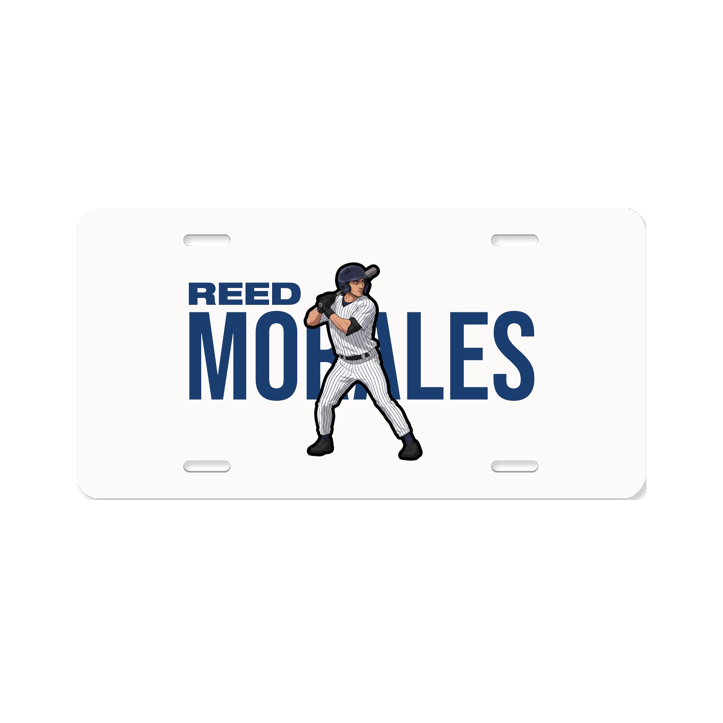 License Plate — Player Name in Classic