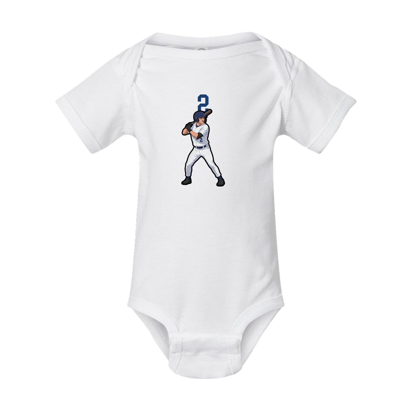 Baby Onesie — Number Top in White